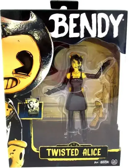  Bendy and the Ink Machine Twisted Alice Action Figure with Tommy Gun - Bendy by Jakks Pacific 