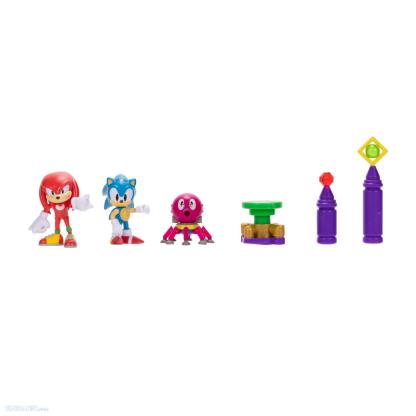 SEGA Sonic The Hedgehog 2.5 Inch Oil Ocean Diorama set Action Figurines - Sonic & Knuckles by Jakks Pacific