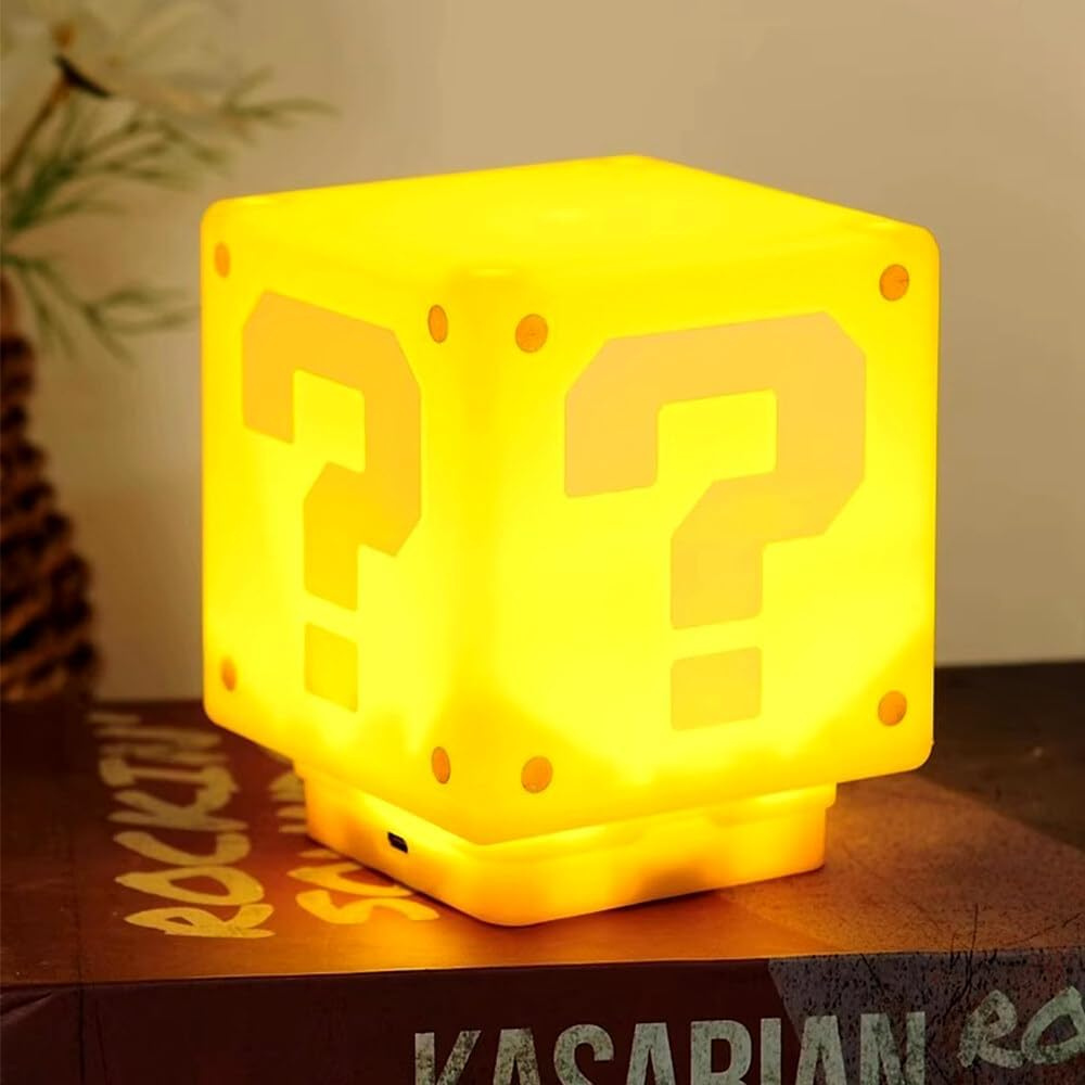 Super Mario Question Mark Rechargeable  Lamp