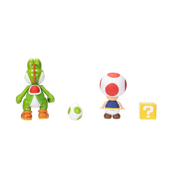 Nintendo 4" Figure 2 Pack: Yoshi & Toad by Jakks Pacific