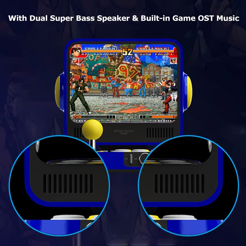 Tron Retro Station Capcom Arcade Console with Fightstick