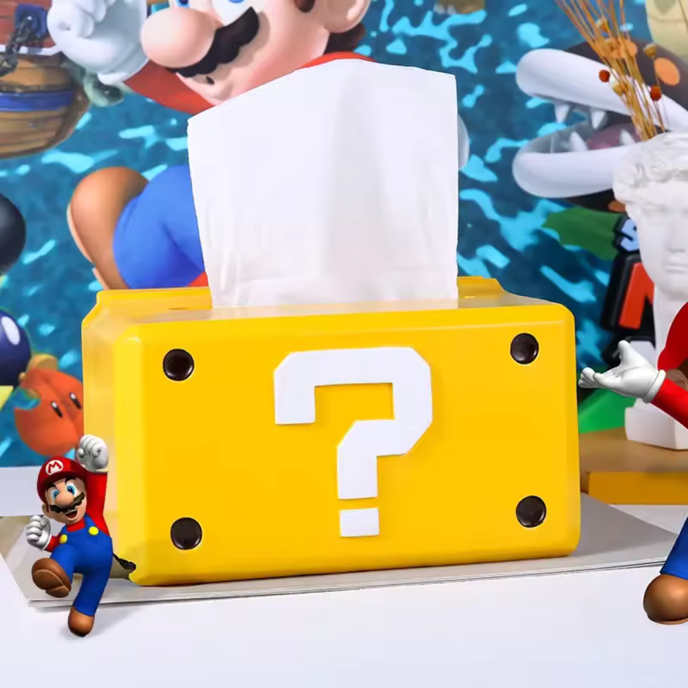 Super Mario Question Marker Tissue Box