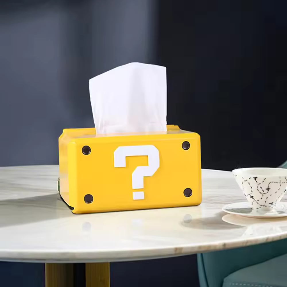 Super Mario Question Marker Tissue Box