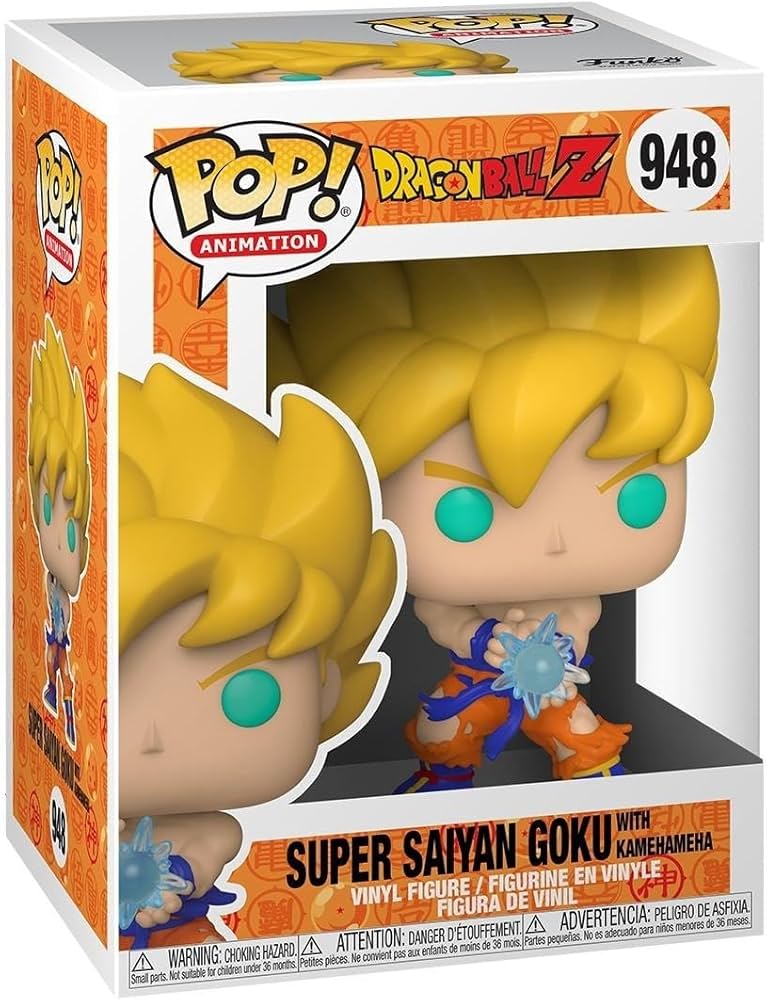 FUNKO POP! Animation: Dragon Ball Z S9- Super Saiyan Goku with Kamehameha Wave #48660