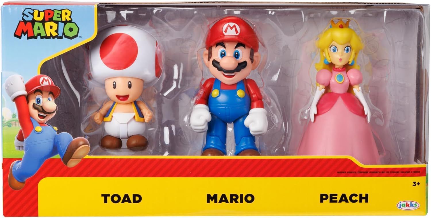 Nintendo 4" Mario & Friends 3-Pack by Jakks Pacific