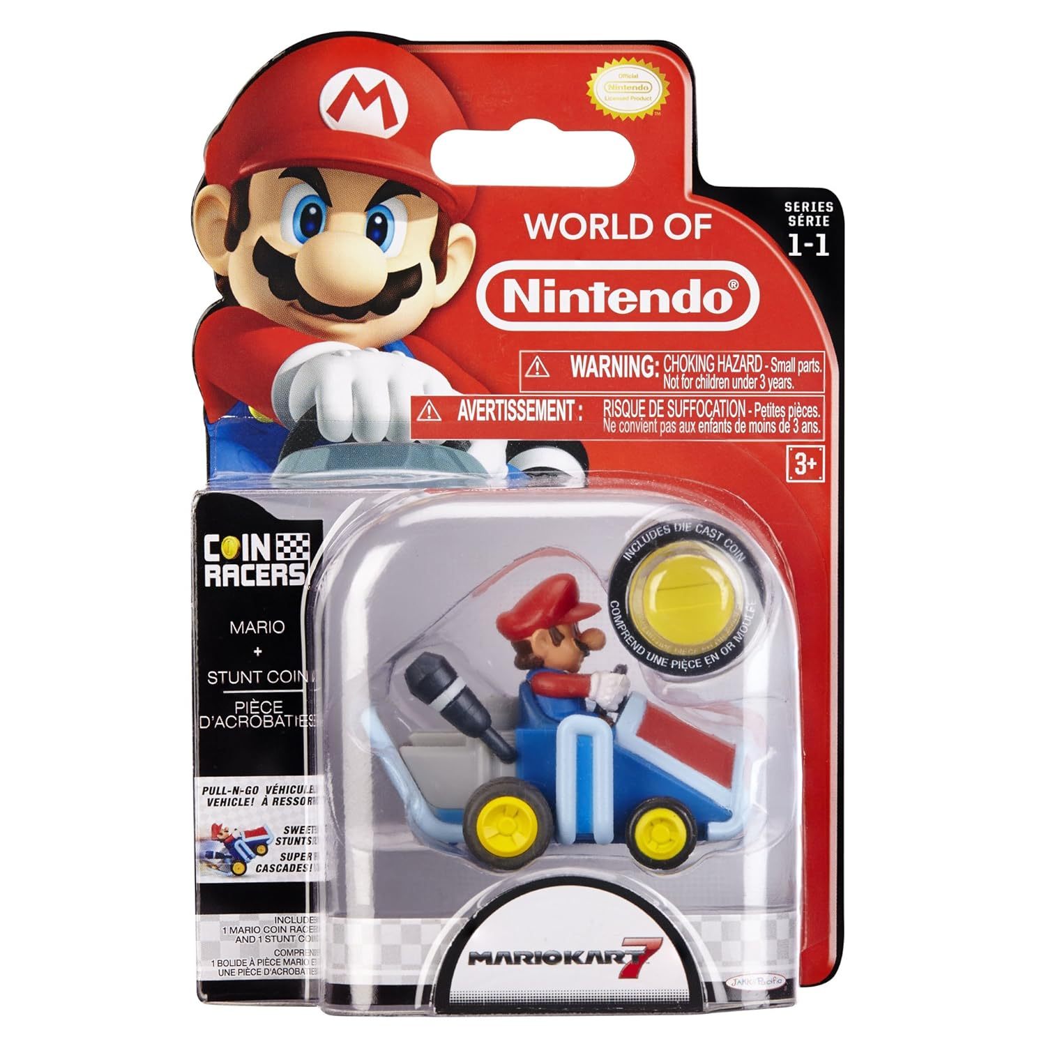 Nintendo Super Mario Coin Racer Kart- Mario & Luigi & Yoshi by Jakks Pacific