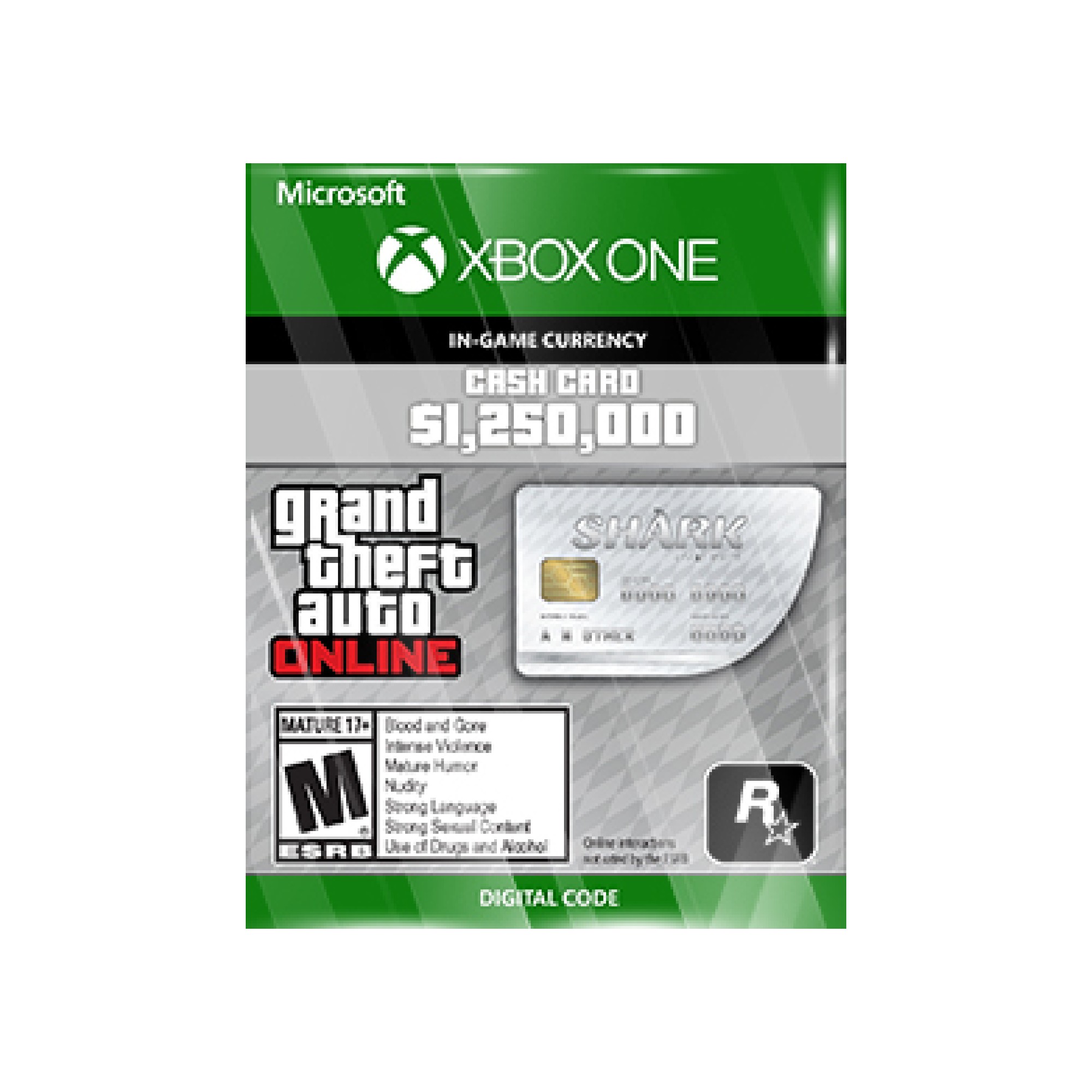 Xbox GTA Online Shark Cash Card US Gamers Hideout