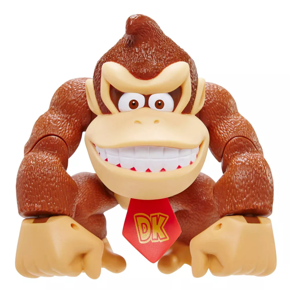 Nintendo Super Mario 6 Inch Posable Figurines - Donkey Kong by Jakks Pacific