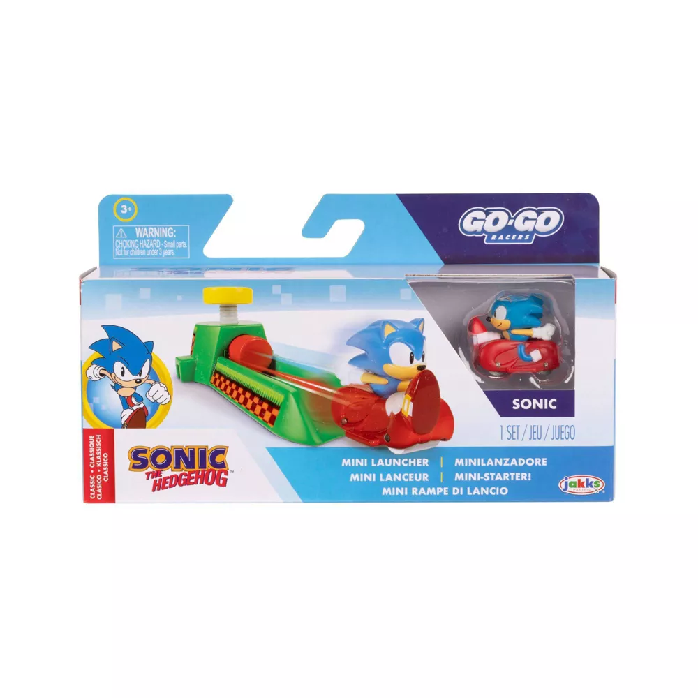 SEGA Sonic The Hedgehog 1.2 Inch Racing Kart Sonic & Tails & Amy by Jakks Pacific