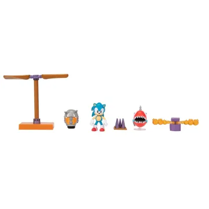 Sonic 2.5" Diorama Set - Flying Battery Zone by Jakks Pacific