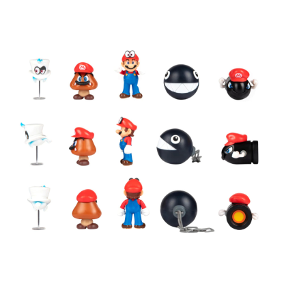 Nintendo Super Mario 2.5 Inch Mario Odyssey Action Figurines- Mario By Jakks Pacific