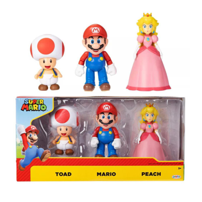 Nintendo 4" Mario & Friends 3-Pack by Jakks Pacific