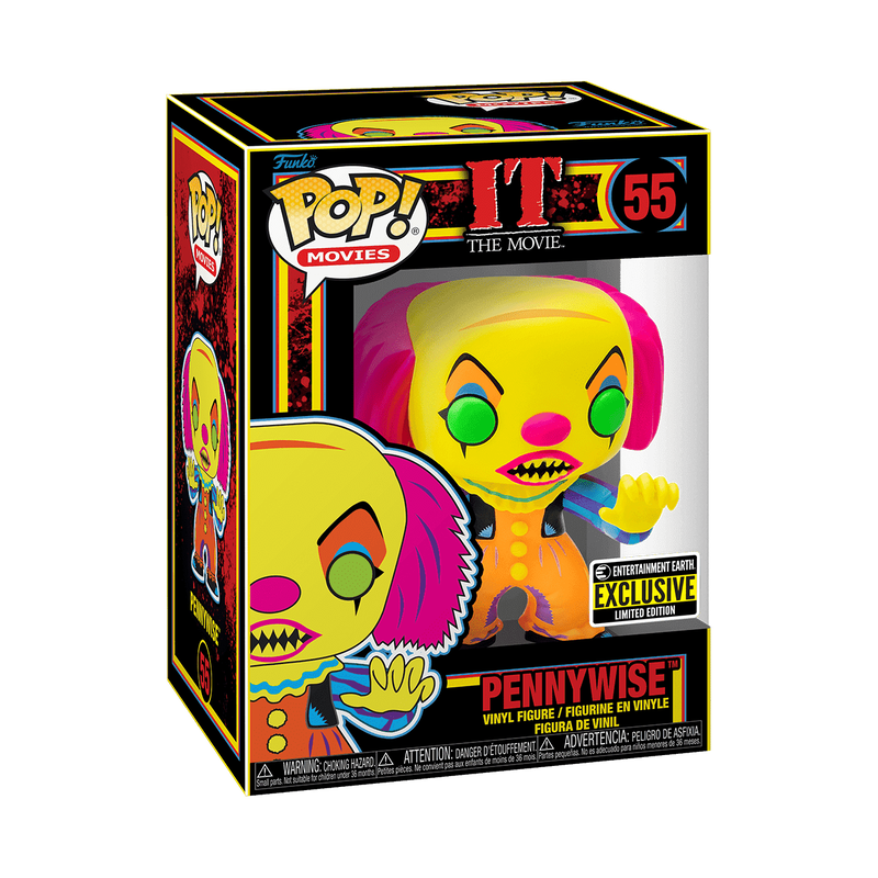 FUNKO Pop! Movies: It (1990) - Pennywise Blacklight (BLKLT)(IE) #65039