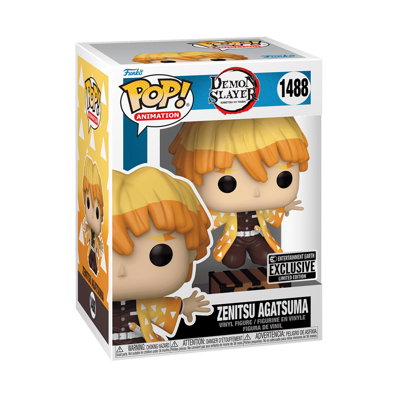 FUNKO POP! Animation: Demon Slayer - Zenitsu Agatsuma with Box (Kneeling)(IE)#76534