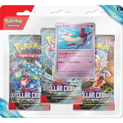 Pokémon Trading Card Game: Scarlet & Violet SV07 - Stellar Crown - 3 Packs Blister