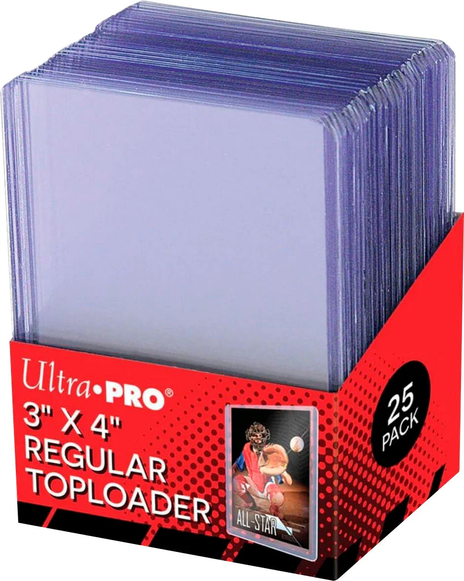 Ultra Pro 3" x 4" Clear Regular Toploaders (25ct) for Standard Size Cards