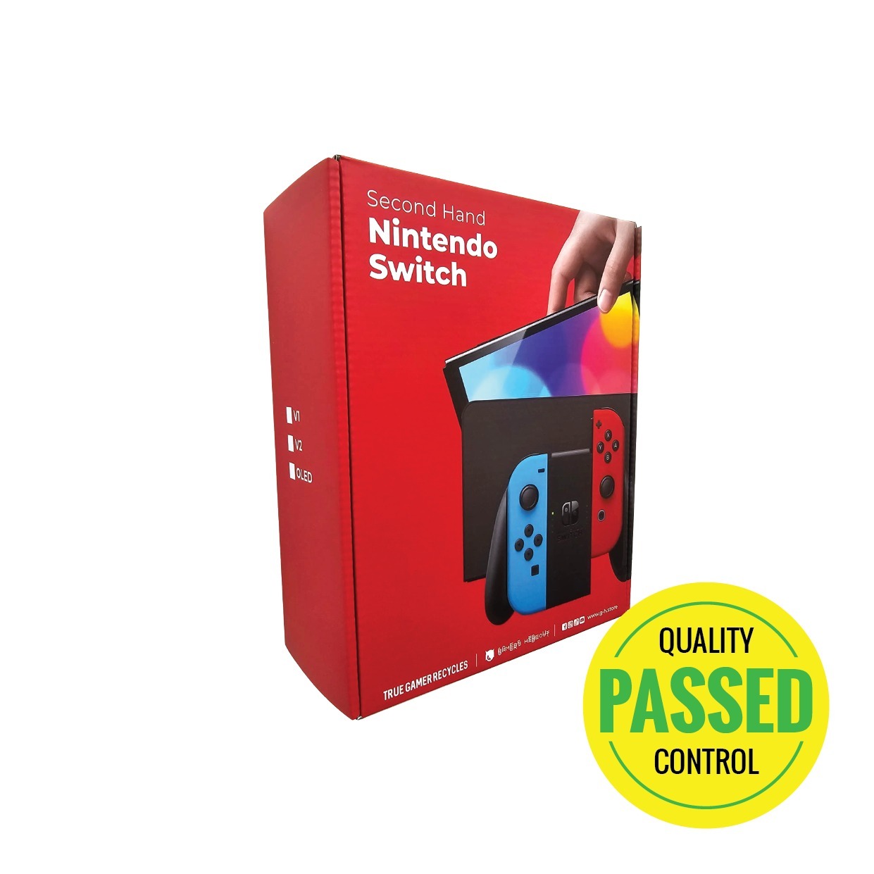 Preowned Nintendo Switch V2 model Complete Set