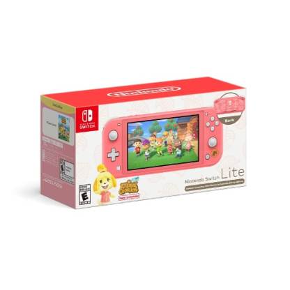 Nintendo Switch Lite Console Isabelle Aloha Edition Coral Gamers Hideout