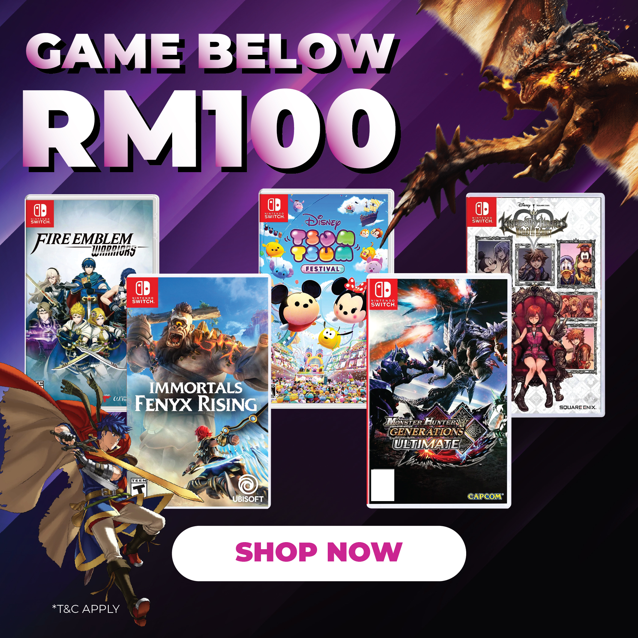 Switch Deals: Games Under RM100