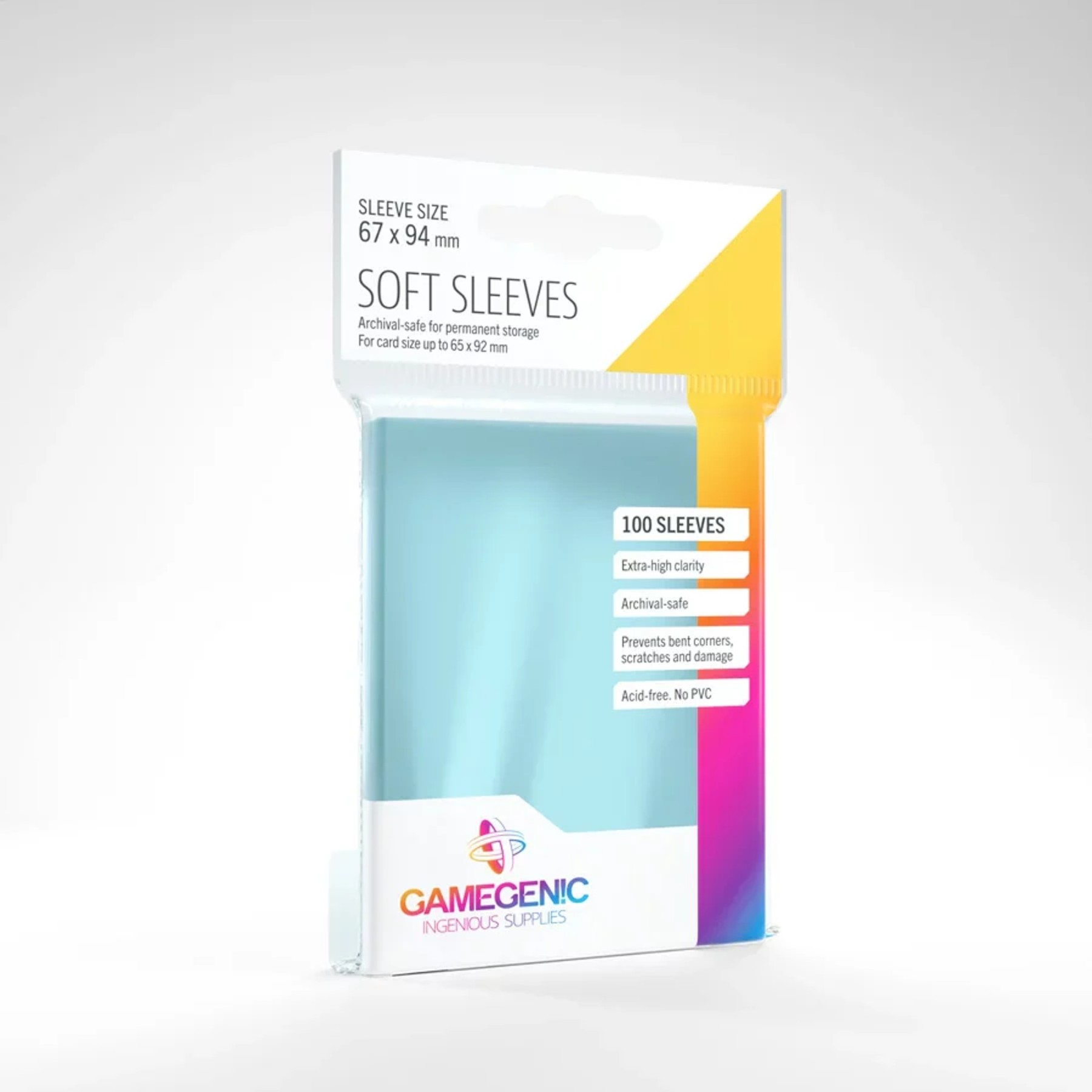 Gamegenic - Sleeve Standard Size 100pcs "Soft Sleeves" (Penny Sleeve)