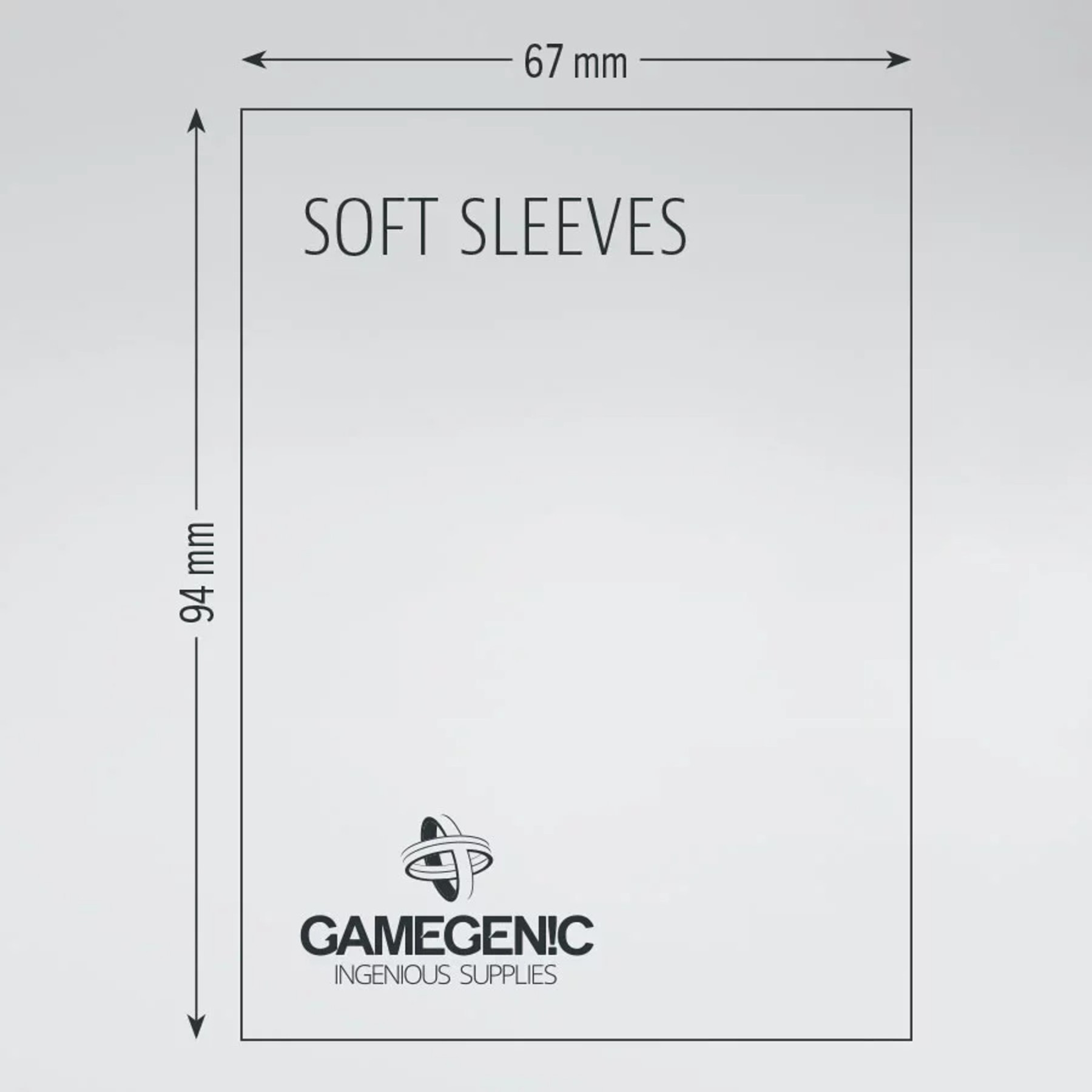 Gamegenic - Sleeve Standard Size 100pcs "Soft Sleeves" (Penny Sleeve)