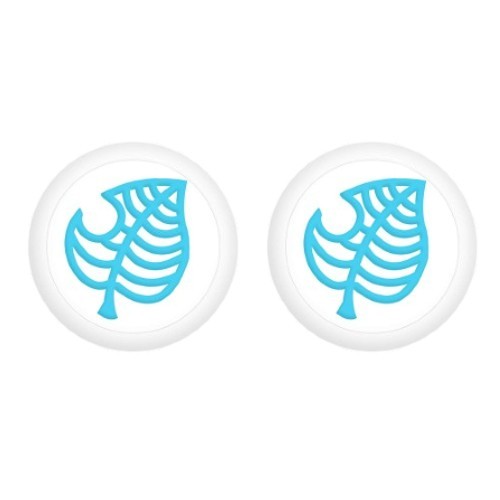 leaf white blue