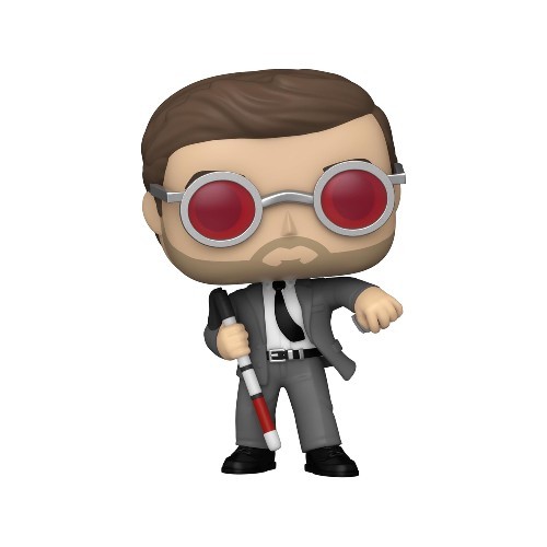 pop! marvel: spider man: no way home matt murdock with brick [exclusive]