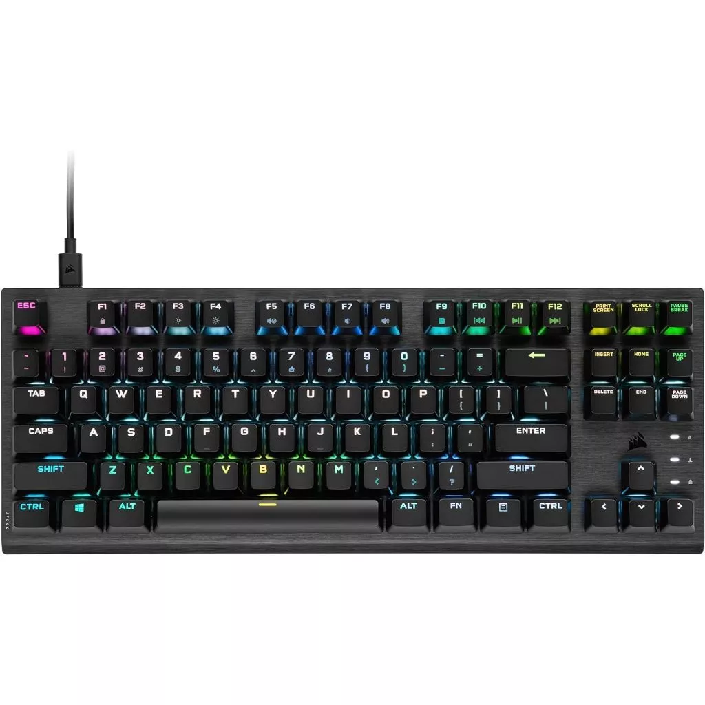 Corsair K60 PRO TKL RGB Tenkeyless Optical-Mechanical Gaming Keyboard — Corsair OPX Switch