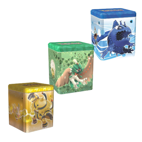 pokemon tcg: stacking tin ( grass / water / lightning )