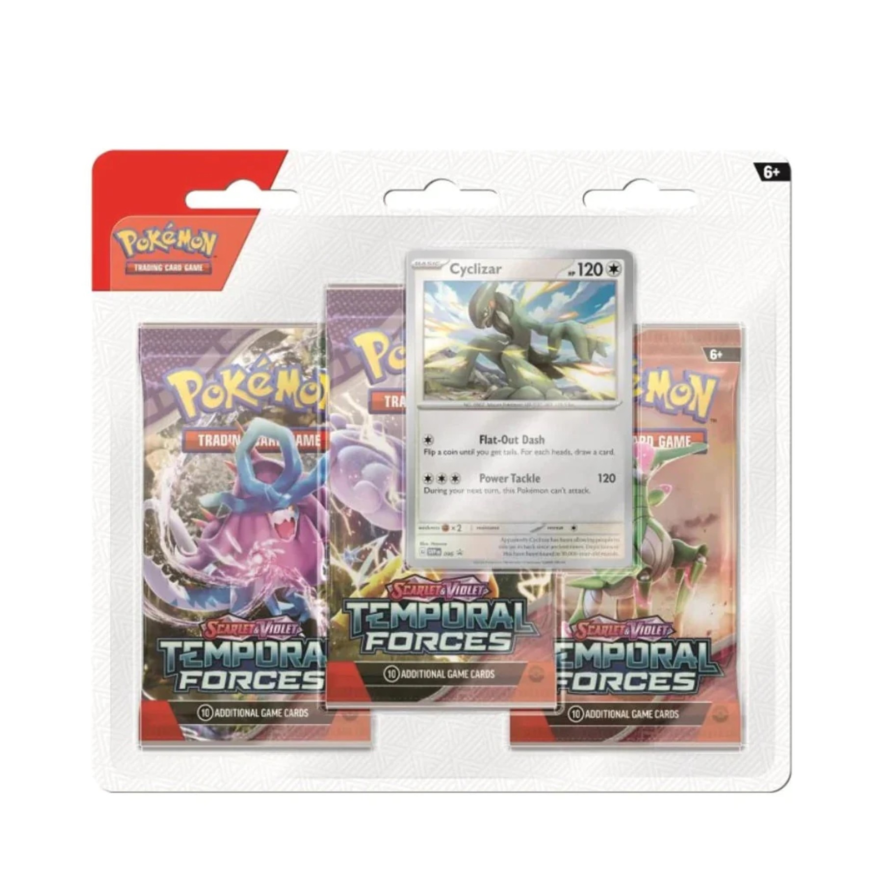 pokémon tcg: scarlet & violet sv05 temporal forces 3 packs blister
