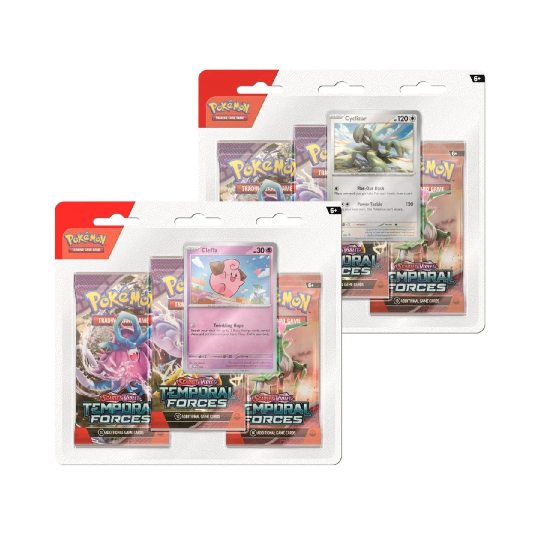 pokémon tcg: scarlet & violet sv05 temporal forces 3 packs blister