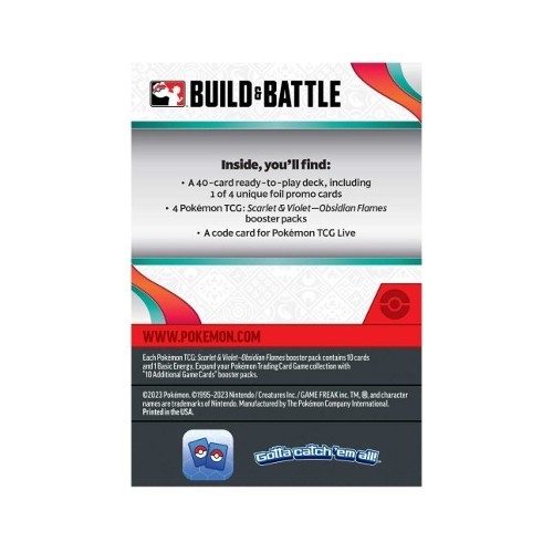 pokémon tcg: scarlet & violet—obsidian flames build & battle box