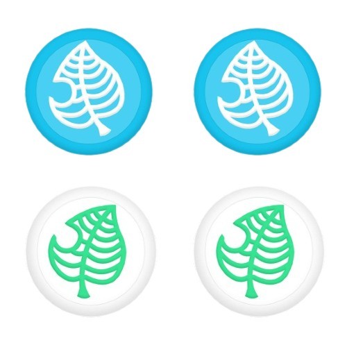 thumb grip leaf blue white