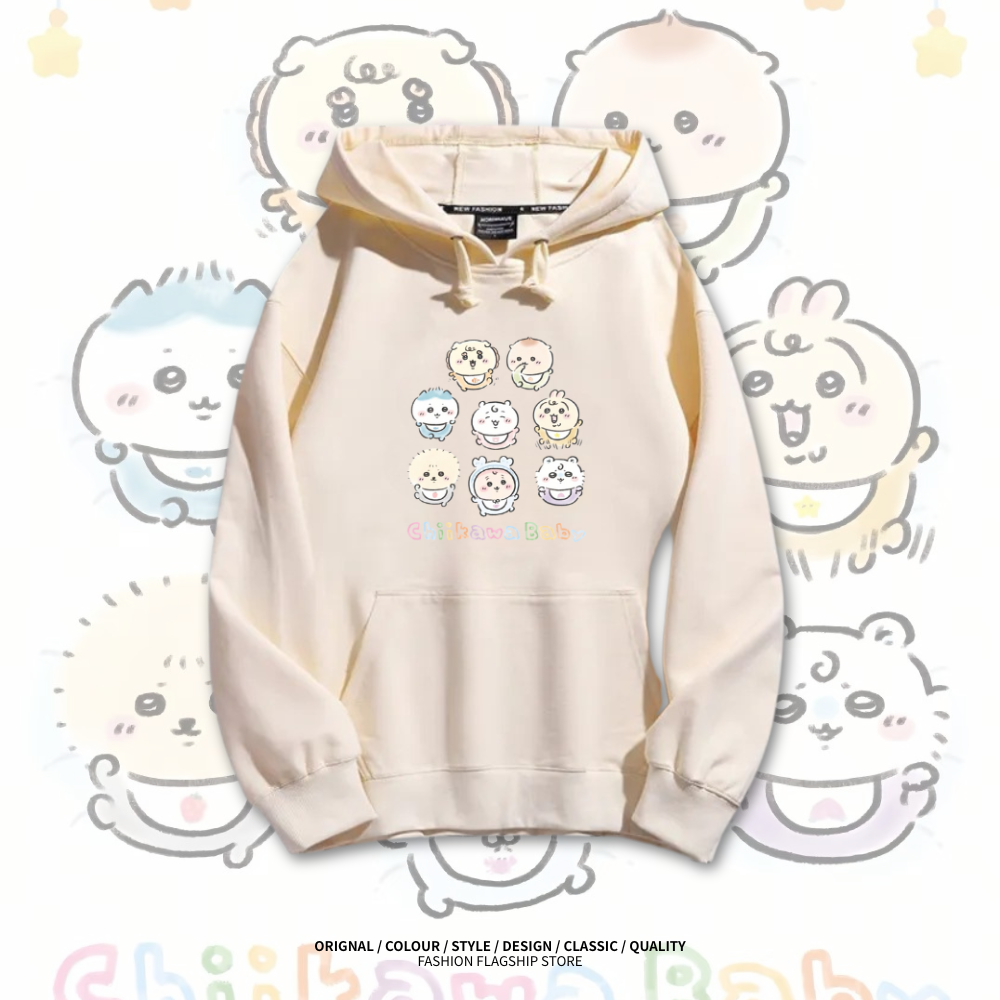 Chiikawa baby系列新款 親子情侶男女款連帽衛衣