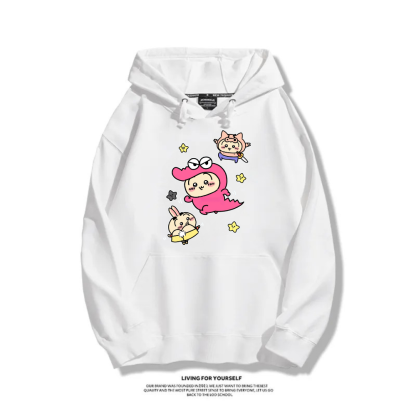 Chiikawa X 蠟筆小新新款 親子情侶男女連帽衛衣