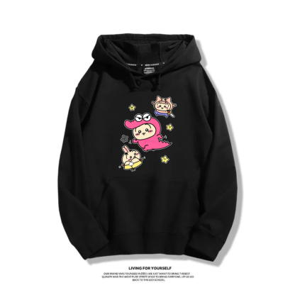 Chiikawa X 蠟筆小新新款 親子情侶男女連帽衛衣