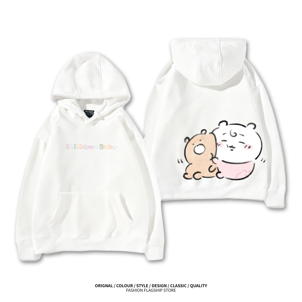 Chiikawa baby系列新款 親子情侶男女款連帽衛衣