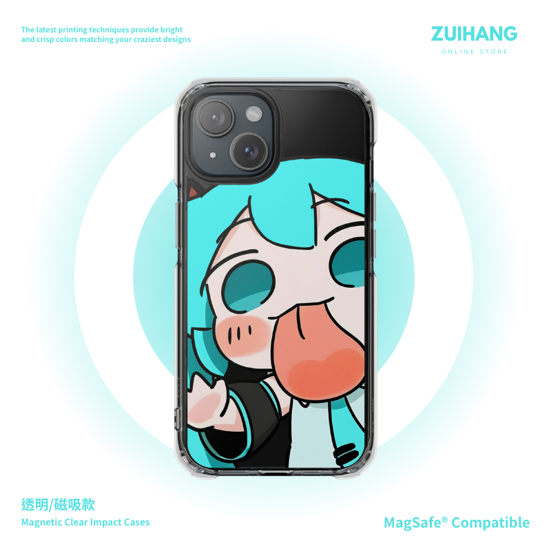 初音未來&舔屏Miku磁吸手機殼