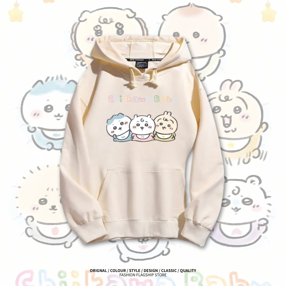 Chiikawa baby系列新款 親子情侶男女款連帽衛衣
