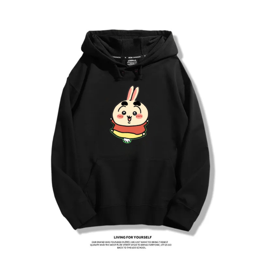 Chiikawa X 蠟筆小新新款 親子情侶男女連帽衛衣