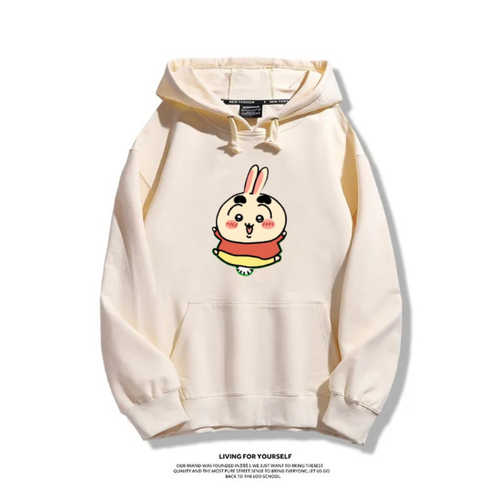 Chiikawa X 蠟筆小新新款 親子情侶男女連帽衛衣