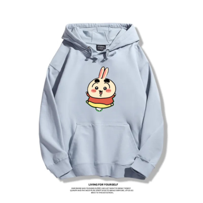 Chiikawa X 蠟筆小新新款 親子情侶男女連帽衛衣