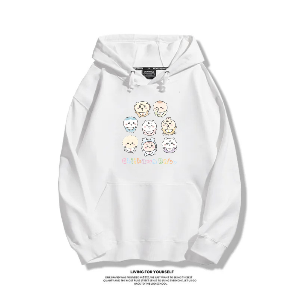 Chiikawa baby系列新款 親子情侶男女款連帽衛衣