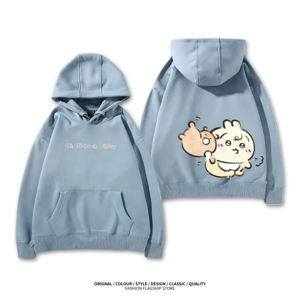 Chiikawa baby系列新款 親子情侶男女款連帽衛衣