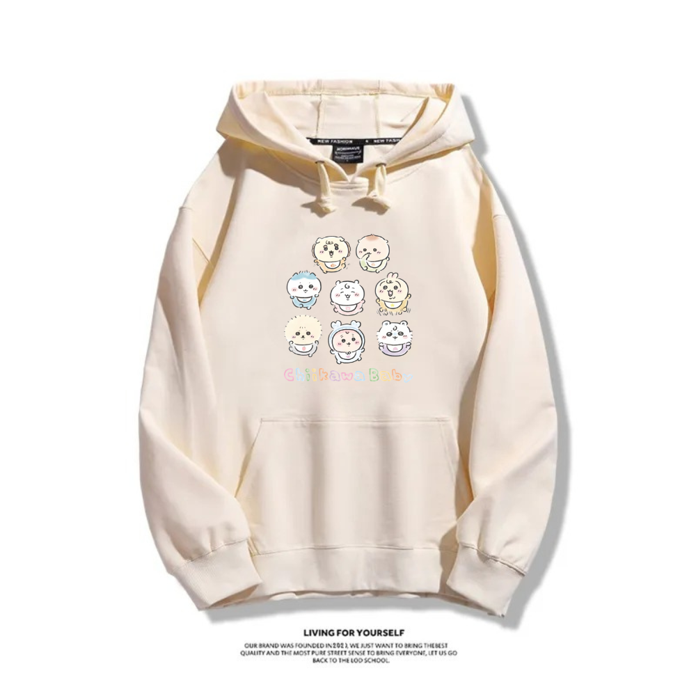 Chiikawa baby系列新款 親子情侶男女款連帽衛衣