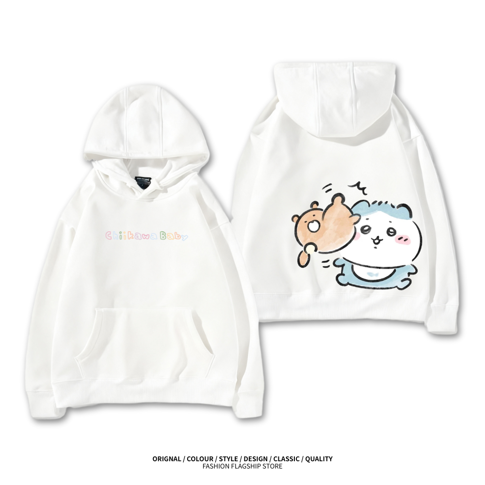 Chiikawa baby系列新款 親子情侶男女款連帽衛衣