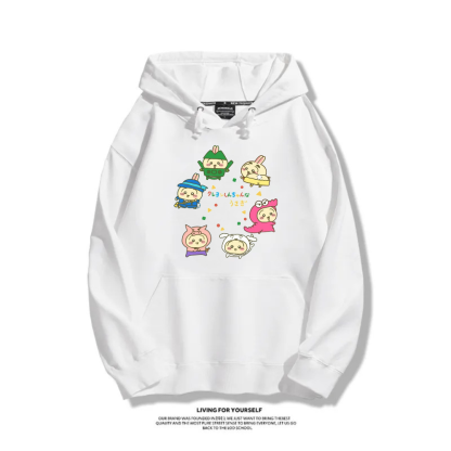 Chiikawa X 蠟筆小新新款 親子情侶男女連帽衛衣