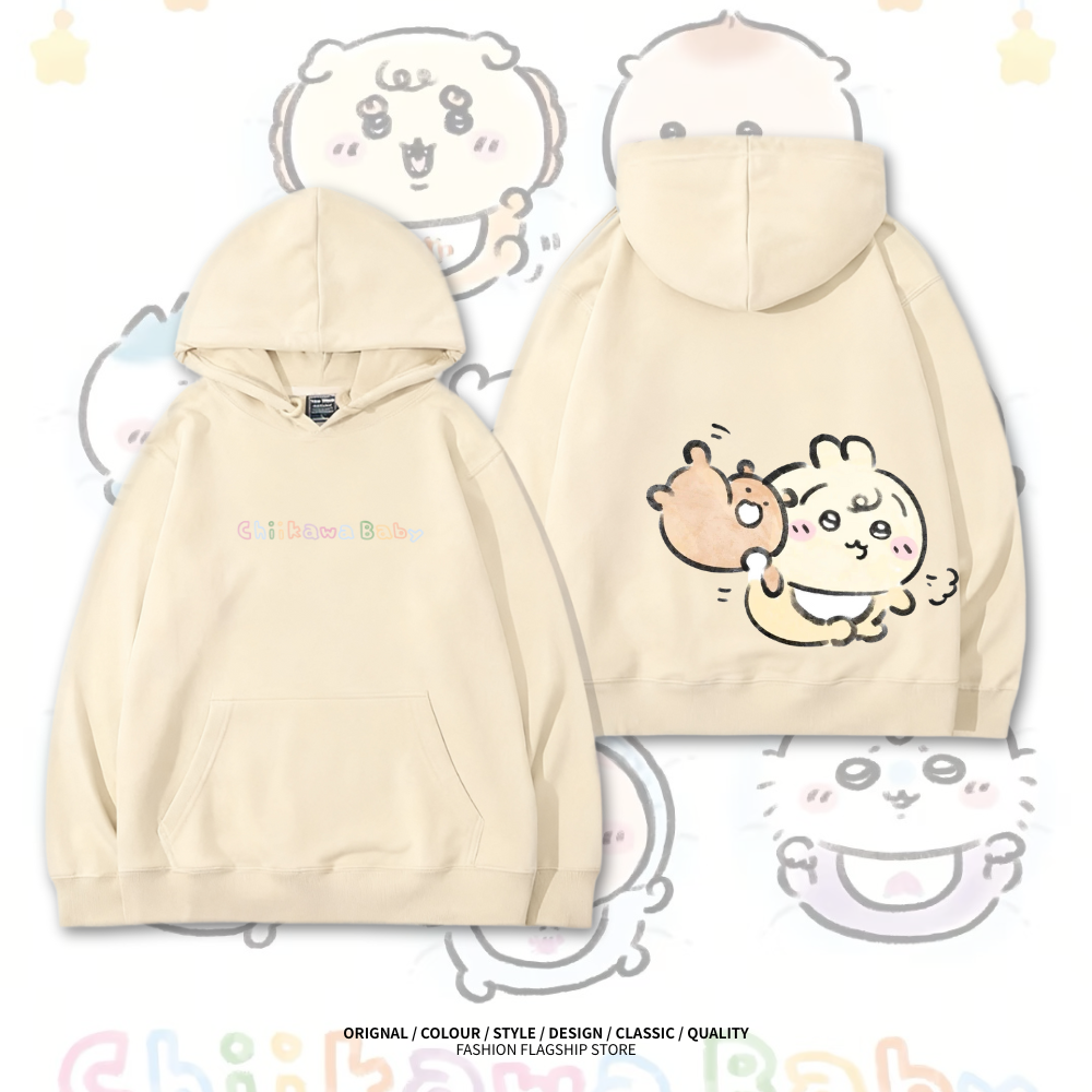 Chiikawa baby系列新款 親子情侶男女款連帽衛衣
