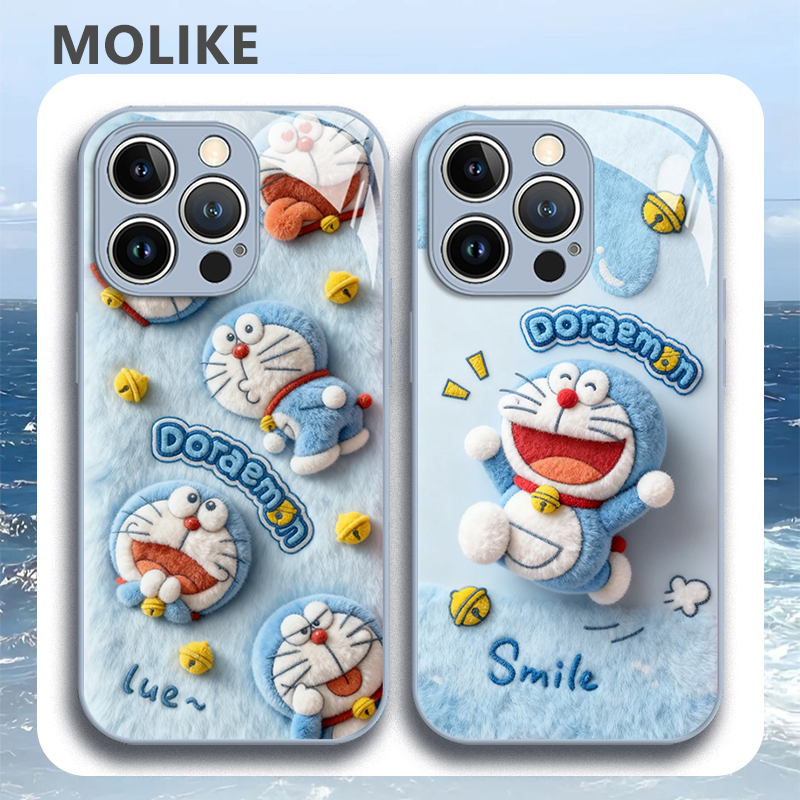 哆啦A梦 新款高清全包防摔玻璃殼