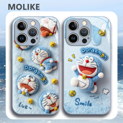 哆啦A梦 新款高清全包防摔玻璃殼